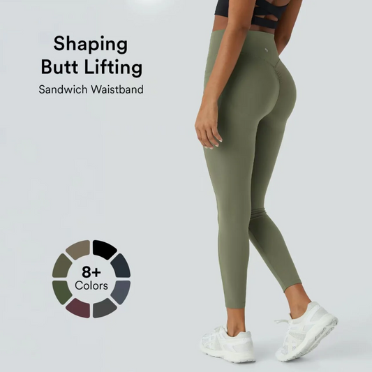 SoCinched High-Waisted Sculpt Leggings – Butt Lift, Tummy Control, Side Pocket